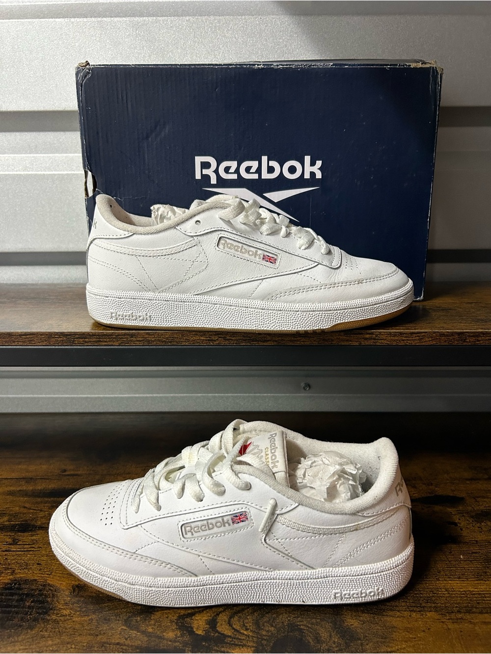 Reebok Club C 85 Women's 9 M Classic Tennis Sneakers White Leather